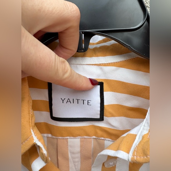 Yaitte cropped BUOY in Distinct Yellow and White Stripe - Picture 7 of 11